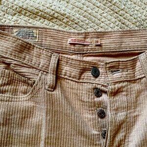 LEVIS RIBCAGE TAN corduroy PANTS